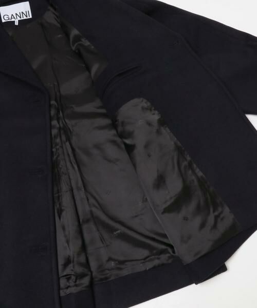 URBAN RESEARCH / アーバンリサーチ ピーコート | GANNI　Peacoat Wool Midi Coat | 詳細8