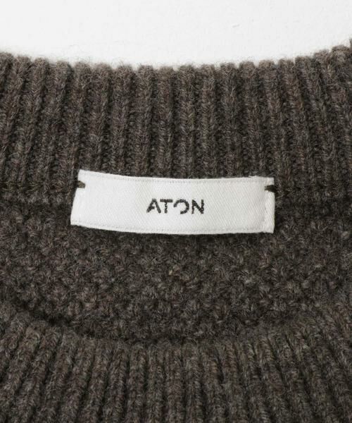 URBAN RESEARCH / アーバンリサーチ ニット・セーター | ATON　LAMBS WOOL C/N SWEATER | 詳細5
