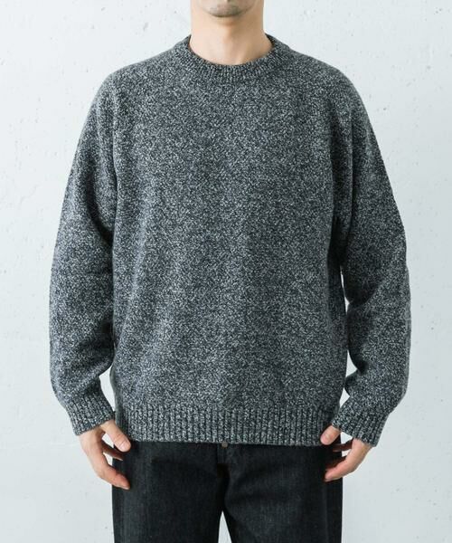 URBAN RESEARCH / アーバンリサーチ ニット・セーター | ATON　LAMBS WOOL C/N SWEATER | 詳細7