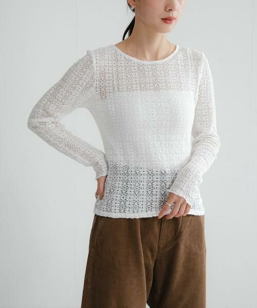 URBAN RESEARCH / アーバンリサーチ Tシャツ | ストレッチレース2WAYトップス | 詳細2