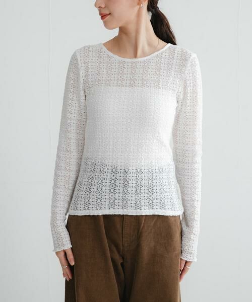 URBAN RESEARCH / アーバンリサーチ Tシャツ | ストレッチレース2WAYトップス | 詳細7