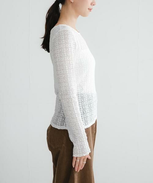 URBAN RESEARCH / アーバンリサーチ Tシャツ | ストレッチレース2WAYトップス | 詳細8