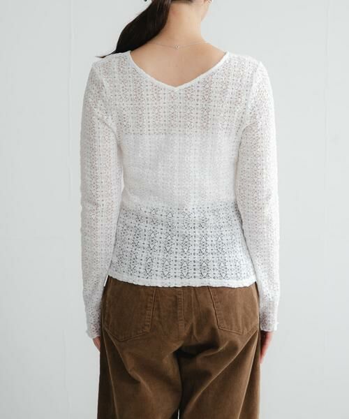 URBAN RESEARCH / アーバンリサーチ Tシャツ | ストレッチレース2WAYトップス | 詳細9