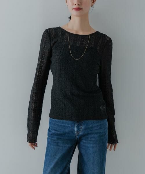 URBAN RESEARCH / アーバンリサーチ Tシャツ | ストレッチレース2WAYトップス | 詳細13