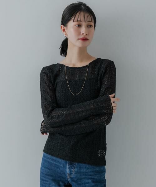 URBAN RESEARCH / アーバンリサーチ Tシャツ | ストレッチレース2WAYトップス | 詳細14