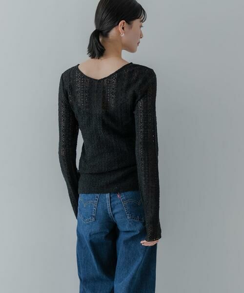 URBAN RESEARCH / アーバンリサーチ Tシャツ | ストレッチレース2WAYトップス | 詳細16