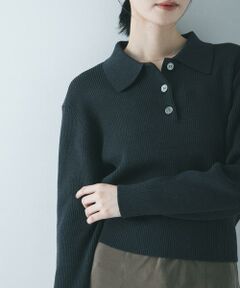 URBAN RESEARCH / アーバンリサーチ ニット・セーター | コットンシルクポロ衿ニット
