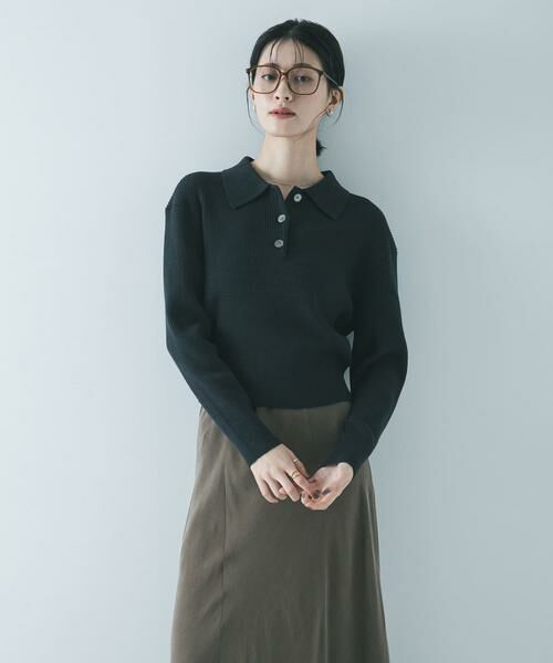 URBAN RESEARCH / アーバンリサーチ ニット・セーター | コットンシルクポロ衿ニット | 詳細3