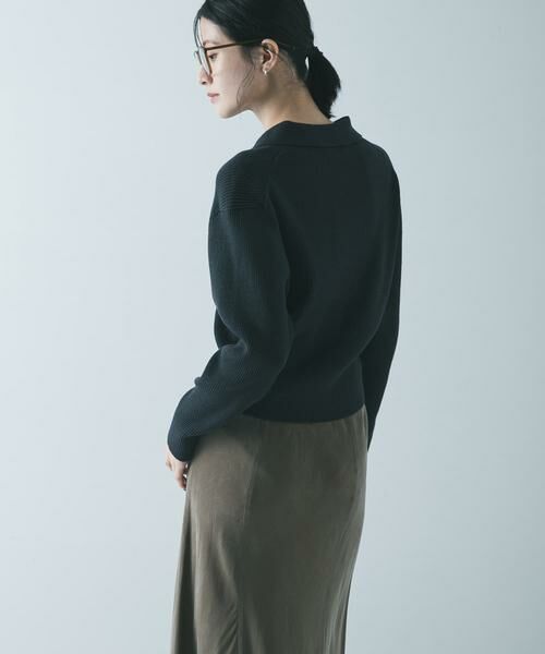 URBAN RESEARCH / アーバンリサーチ ニット・セーター | コットンシルクポロ衿ニット | 詳細5