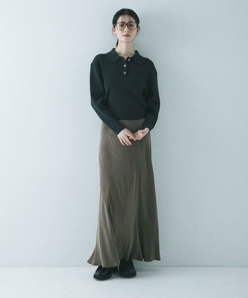 URBAN RESEARCH / アーバンリサーチ ニット・セーター | コットンシルクポロ衿ニット | 詳細7