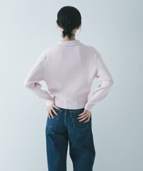 URBAN RESEARCH / アーバンリサーチ ニット・セーター | コットンシルクポロ衿ニット | 詳細15