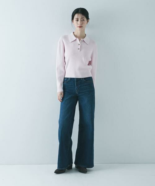 URBAN RESEARCH / アーバンリサーチ ニット・セーター | コットンシルクポロ衿ニット | 詳細16