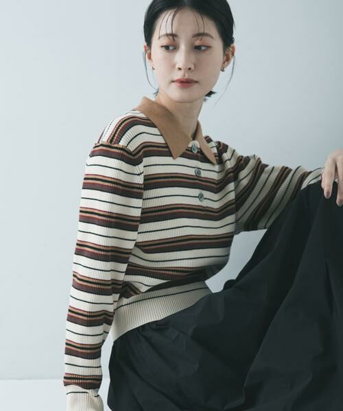 URBAN RESEARCH / アーバンリサーチ ニット・セーター | コットンシルクポロ衿ニット | 詳細19