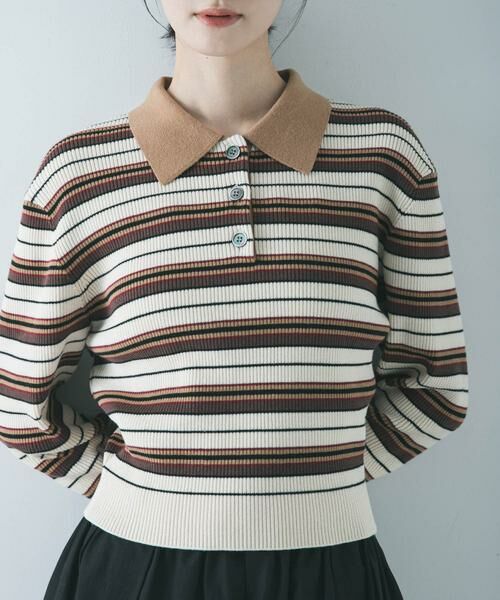 URBAN RESEARCH / アーバンリサーチ ニット・セーター | コットンシルクポロ衿ニット | 詳細20