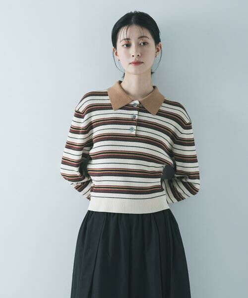 URBAN RESEARCH / アーバンリサーチ ニット・セーター | コットンシルクポロ衿ニット | 詳細21