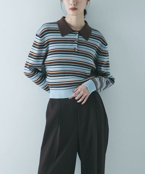 URBAN RESEARCH / アーバンリサーチ ニット・セーター | コットンシルクポロ衿ニット | 詳細29