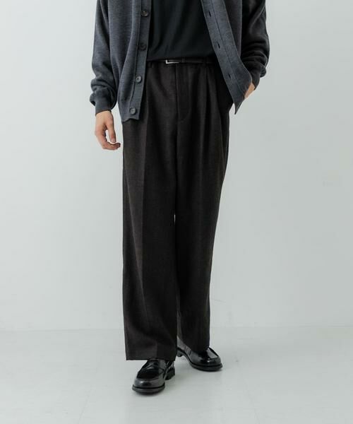 URBAN RESEARCH / アーバンリサーチ その他パンツ | ヘリンボーンワイドスラックス | 詳細1