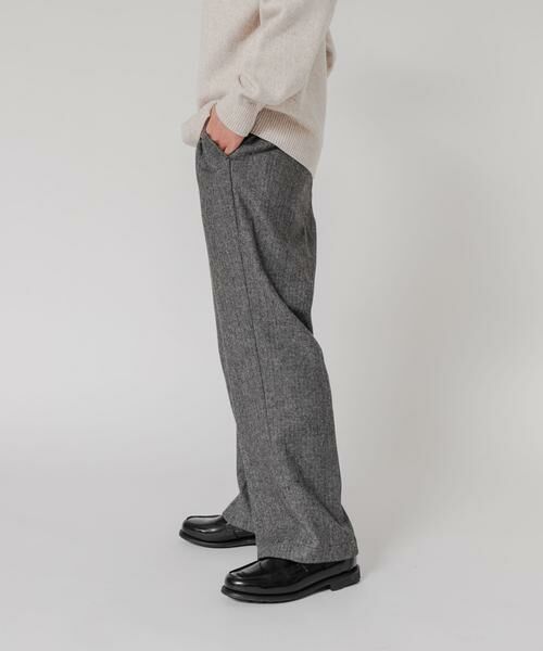 URBAN RESEARCH / アーバンリサーチ その他パンツ | ヘリンボーンワイドスラックス | 詳細9