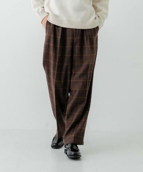 URBAN RESEARCH/アーバンリサーチ new basic DRY WOOL SLACKS PANTS チェック L URBAN RESEARCH/アーバンリサーチ new basic DRY WOOL SLACKS PANTS チェック L