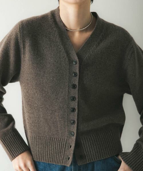 URBAN RESEARCH / アーバンリサーチ カーディガン・ボレロ | カシミヤ強縮Vネックカーディガン | 詳細13