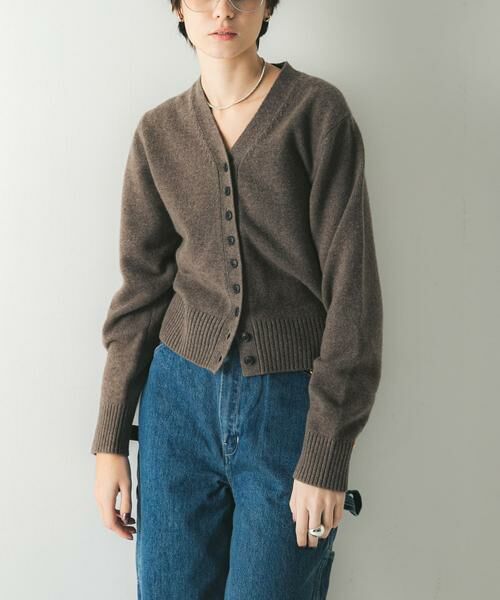 URBAN RESEARCH / アーバンリサーチ カーディガン・ボレロ | カシミヤ強縮Vネックカーディガン | 詳細15