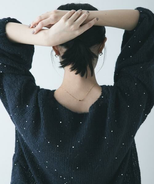 URBAN RESEARCH / アーバンリサーチ ニット・セーター | スパンコールモヘヤルーズニット | 詳細1