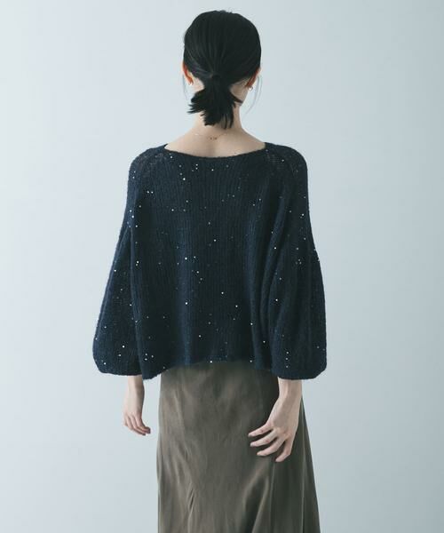 URBAN RESEARCH / アーバンリサーチ ニット・セーター | スパンコールモヘヤルーズニット | 詳細4