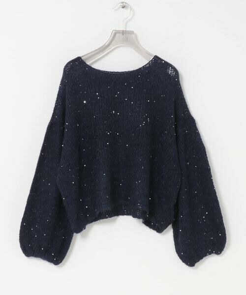 URBAN RESEARCH / アーバンリサーチ ニット・セーター | スパンコールモヘヤルーズニット | 詳細7