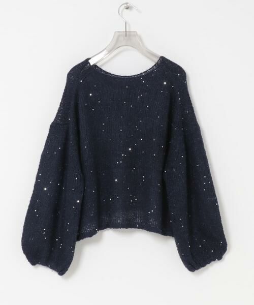 URBAN RESEARCH / アーバンリサーチ ニット・セーター | スパンコールモヘヤルーズニット | 詳細8