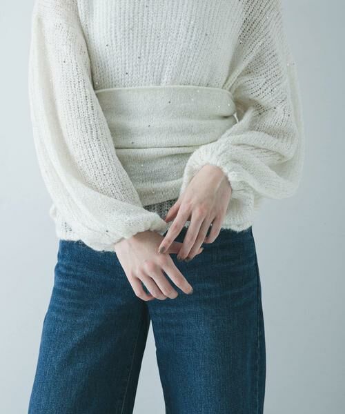 URBAN RESEARCH / アーバンリサーチ ニット・セーター | スパンコールモヘヤルーズニット | 詳細12