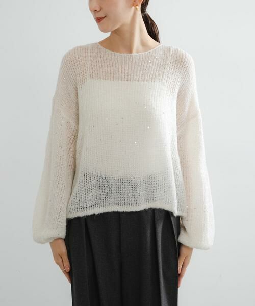 URBAN RESEARCH / アーバンリサーチ ニット・セーター | スパンコールモヘヤルーズニット | 詳細21