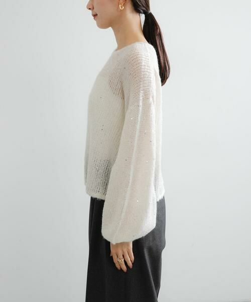 URBAN RESEARCH / アーバンリサーチ ニット・セーター | スパンコールモヘヤルーズニット | 詳細22