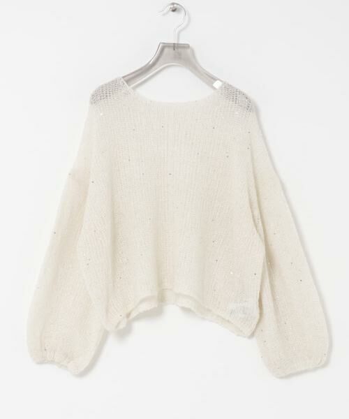 URBAN RESEARCH / アーバンリサーチ ニット・セーター | スパンコールモヘヤルーズニット | 詳細24