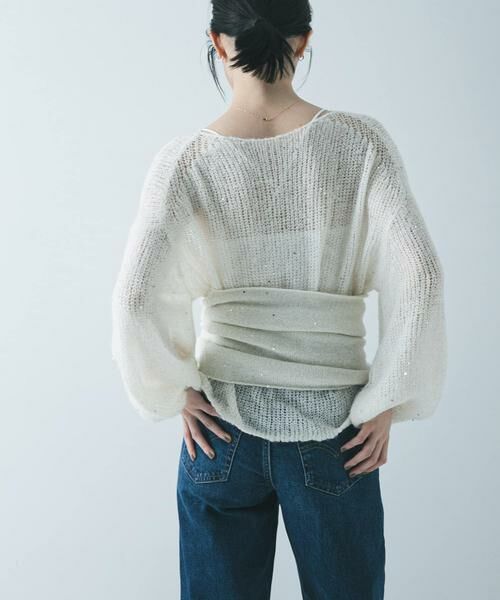 URBAN RESEARCH / アーバンリサーチ ニット・セーター | スパンコールモヘヤルーズニット | 詳細13
