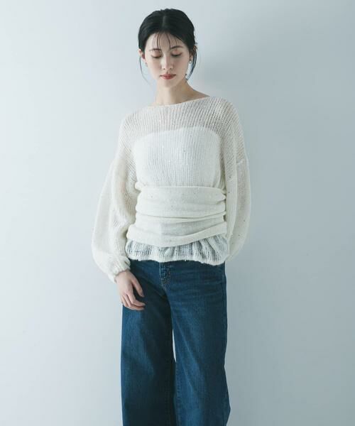 URBAN RESEARCH / アーバンリサーチ ニット・セーター | スパンコールモヘヤルーズニット | 詳細17