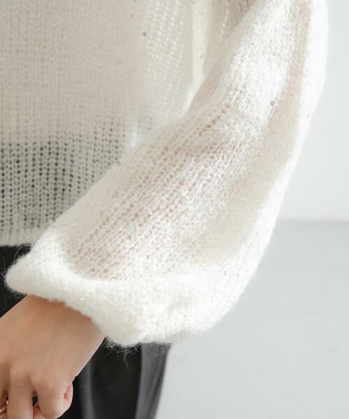 URBAN RESEARCH / アーバンリサーチ ニット・セーター | スパンコールモヘヤルーズニット | 詳細20