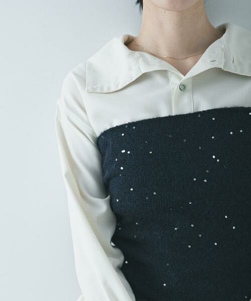 URBAN RESEARCH / アーバンリサーチ キャミソール・チューブトップ | スパンコールモヘヤチューブトップ | 詳細1