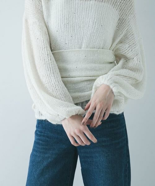 URBAN RESEARCH / アーバンリサーチ キャミソール・チューブトップ | スパンコールモヘヤチューブトップ | 詳細15