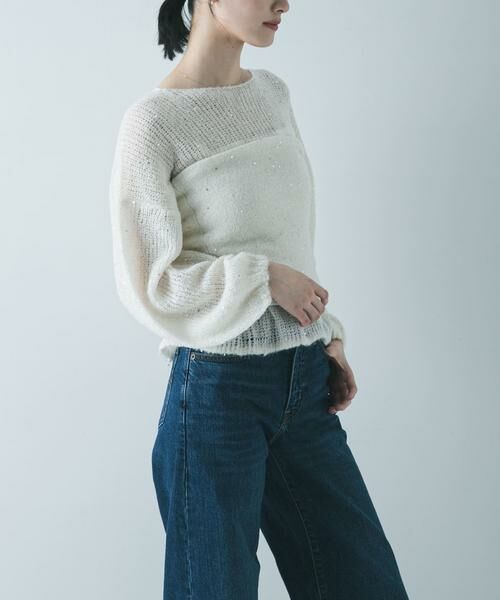 URBAN RESEARCH / アーバンリサーチ キャミソール・チューブトップ | スパンコールモヘヤチューブトップ | 詳細17