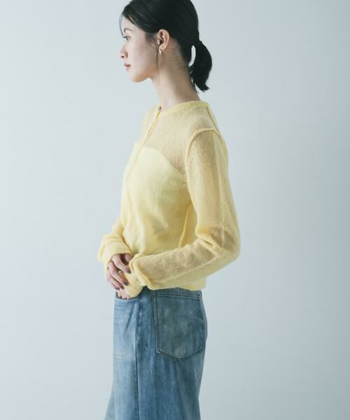 URBAN RESEARCH / アーバンリサーチ カーディガン・ボレロ | シアーモヘヤカーディガン | 詳細3