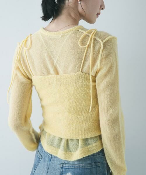 URBAN RESEARCH / アーバンリサーチ ニット・セーター | シアーモヘヤキャミソール | 詳細2