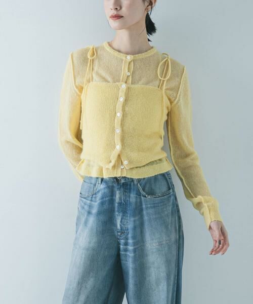 URBAN RESEARCH / アーバンリサーチ ニット・セーター | シアーモヘヤキャミソール | 詳細3