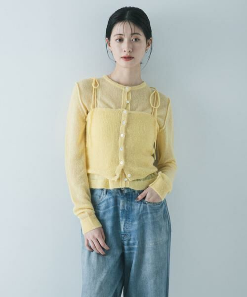 URBAN RESEARCH / アーバンリサーチ ニット・セーター | シアーモヘヤキャミソール | 詳細4