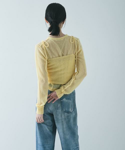 URBAN RESEARCH / アーバンリサーチ ニット・セーター | シアーモヘヤキャミソール | 詳細6