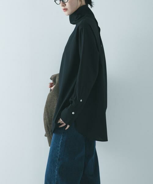 URBAN RESEARCH / アーバンリサーチ シャツ・ブラウス | TRソフトツイルハイネックシャツ | 詳細12