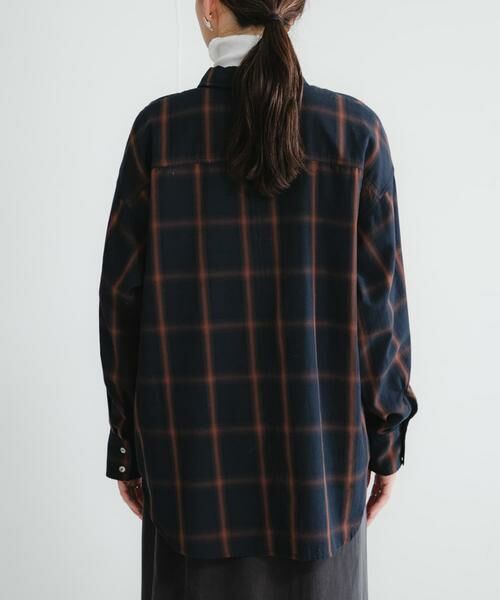 URBAN RESEARCH / アーバンリサーチ シャツ・ブラウス | オンブレーチェックオーバーシャツ | 詳細10