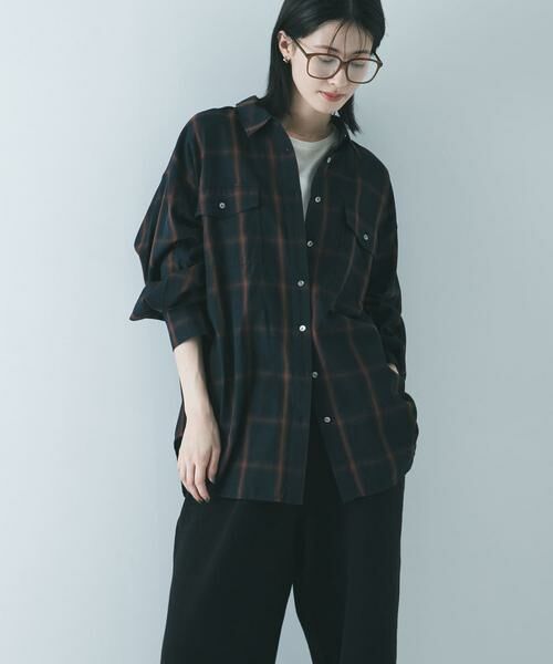 URBAN RESEARCH / アーバンリサーチ シャツ・ブラウス | オンブレーチェックオーバーシャツ | 詳細4