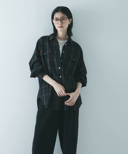 URBAN RESEARCH / アーバンリサーチ シャツ・ブラウス | オンブレーチェックオーバーシャツ | 詳細5
