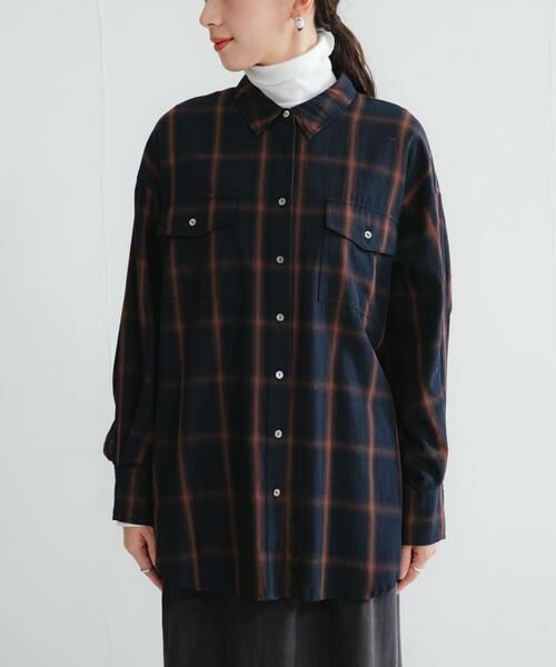 URBAN RESEARCH / アーバンリサーチ シャツ・ブラウス | オンブレーチェックオーバーシャツ | 詳細8