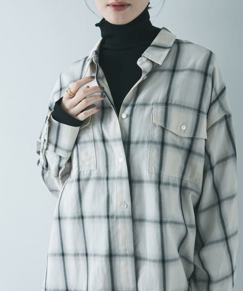 URBAN RESEARCH / アーバンリサーチ シャツ・ブラウス | オンブレーチェックオーバーシャツ | 詳細18
